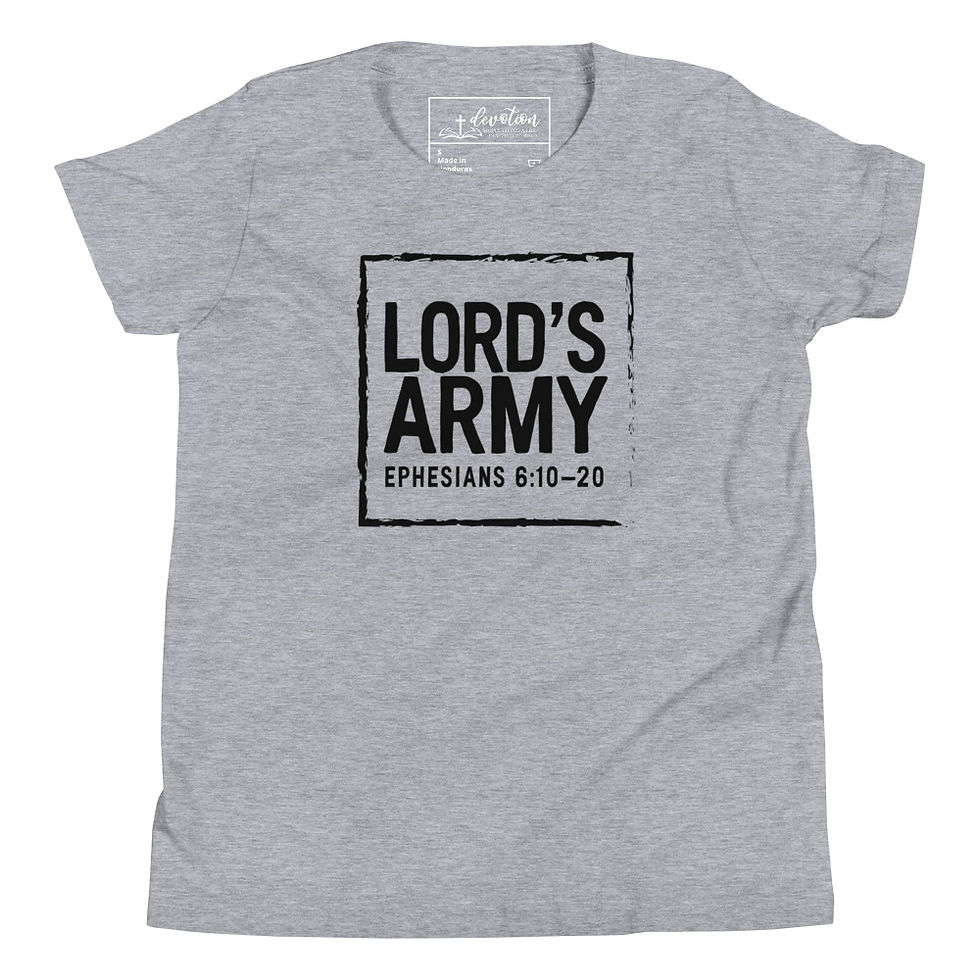 Thumbnail: Lord's Army - Ephesians 6:10-20 Youth Short Sleeve T-Shirt
