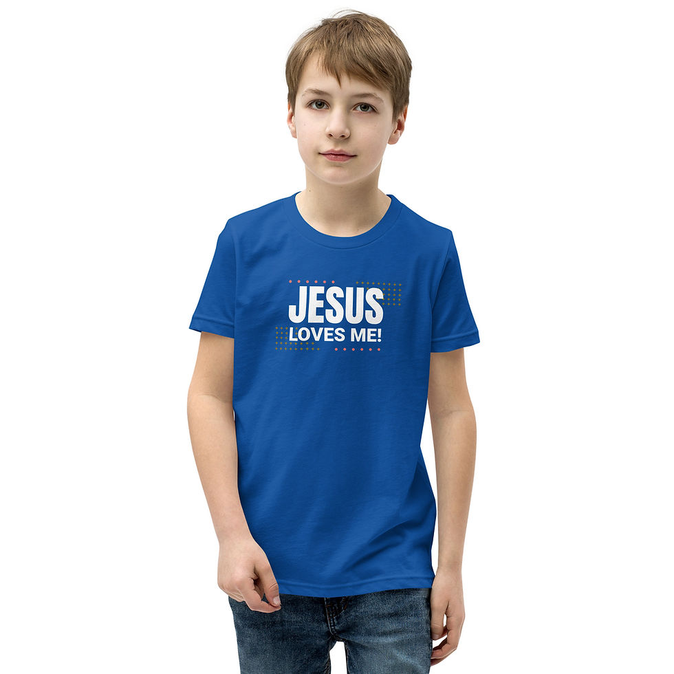 Thumbnail: Jesus Loves Me - Youth Short Sleeve T-Shirt
