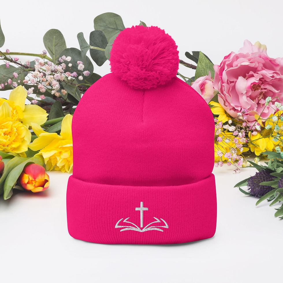 Thumbnail: Cross+Bible - Pom-Pom Beanie