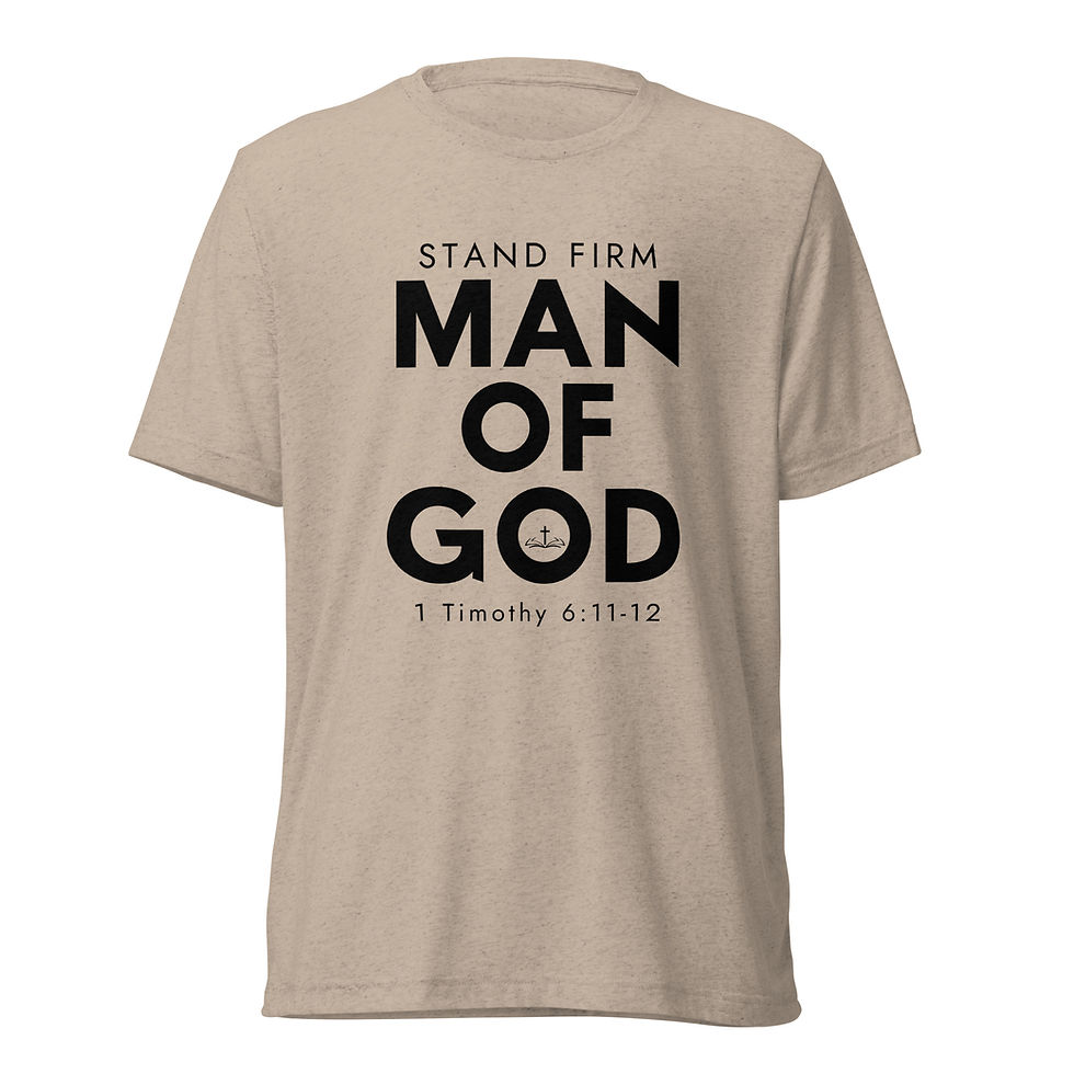 Thumbnail: Man of God - 1 Timothy 6:11-12 - Short Sleeve T-Shirt
