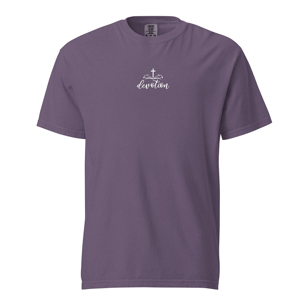 Thumbnail: Devotion - Isaiah 40:31 - Unisex Garment-Dyed Heavyweight T-shirt