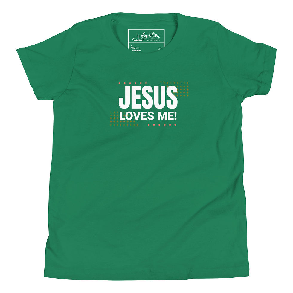 Thumbnail: Jesus Loves Me - Youth Short Sleeve T-Shirt