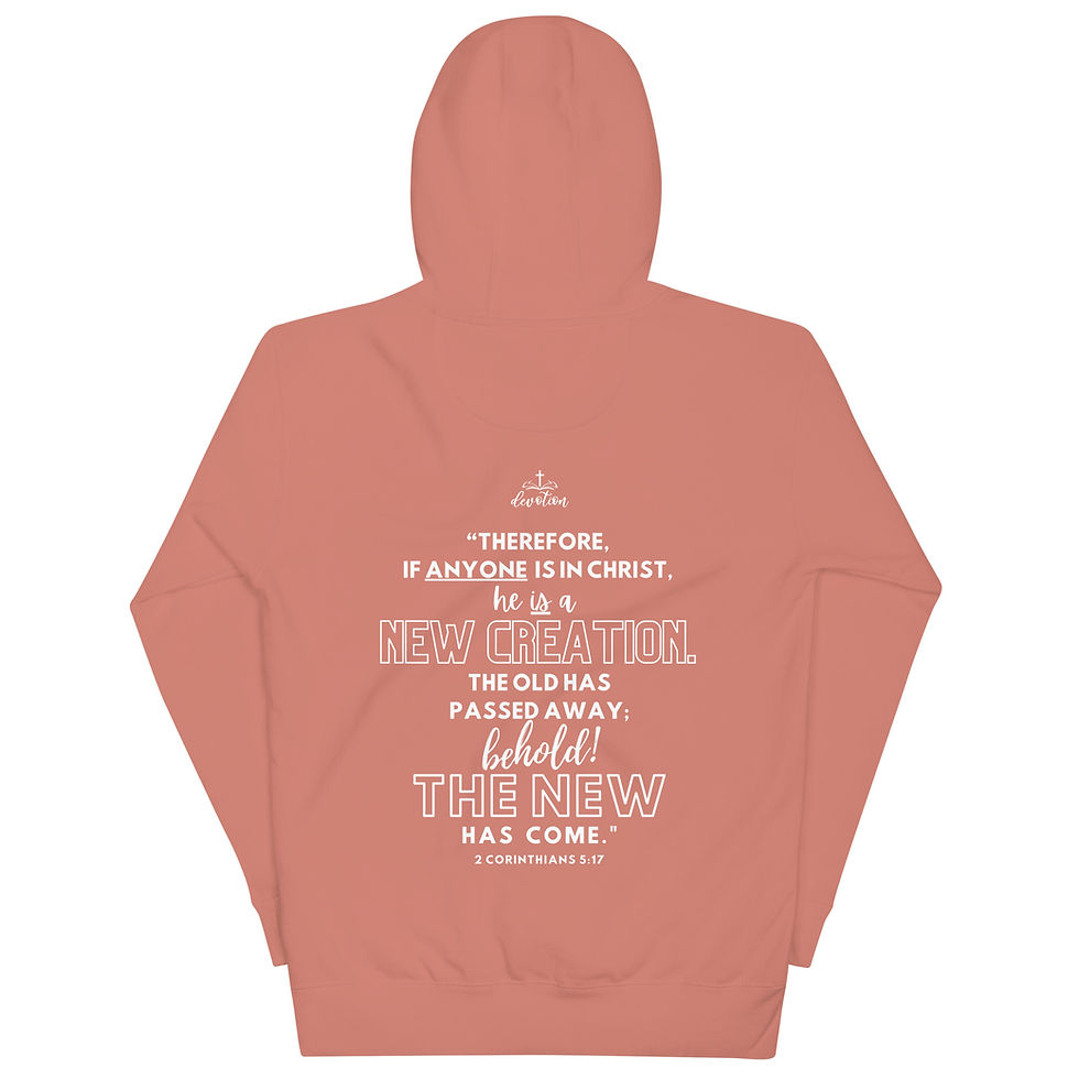 Thumbnail: Made New In Christ Jesus - 2 Cor. 5:17 - Unisex Hoodie