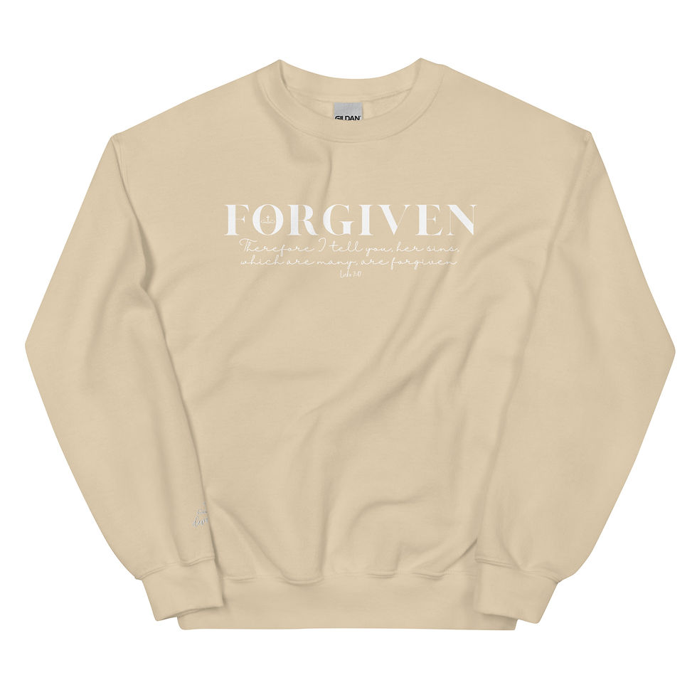Thumbnail: Forgiven - Luke 7:47 - Unisex Sweatshirt