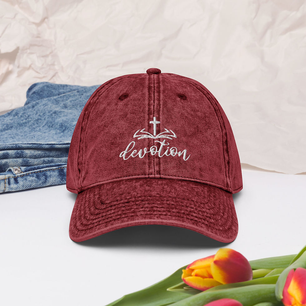 Thumbnail: Devotion Cross - Vintage Cotton Twill Cap