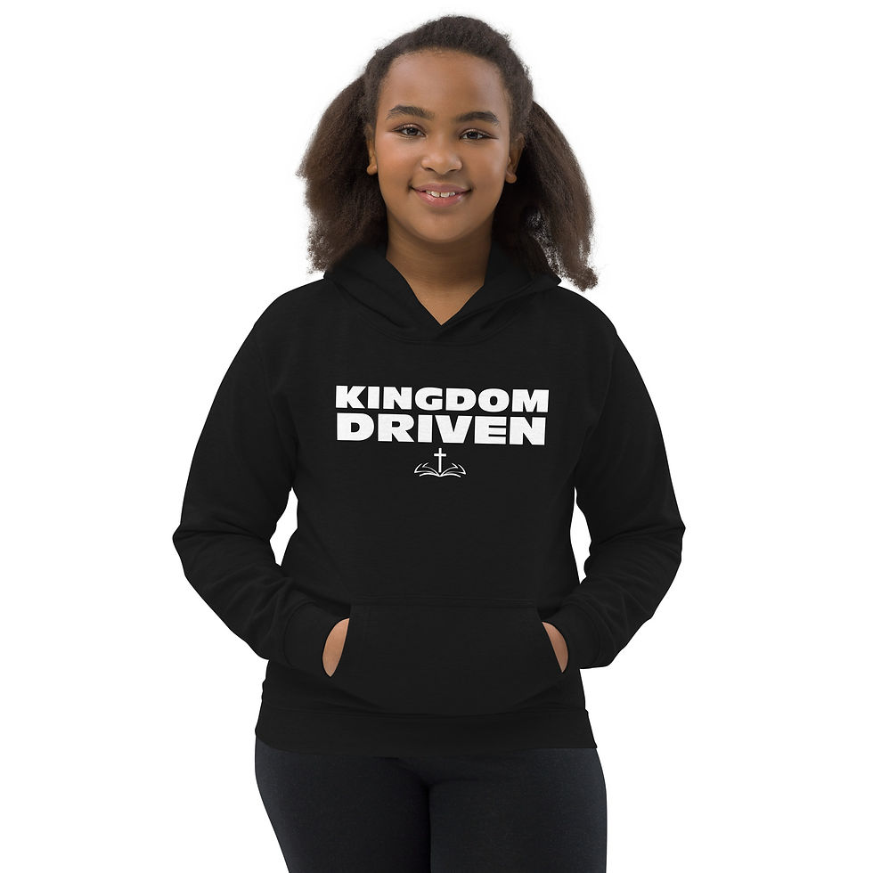 Thumbnail: Kingdom Driven - Colossians 3:1-3 - Kids Hoodie