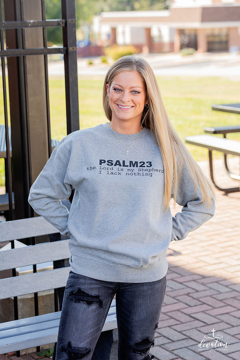 Thumbnail: Psalm 23 Scripture - Unisex Premium Sweatshirt