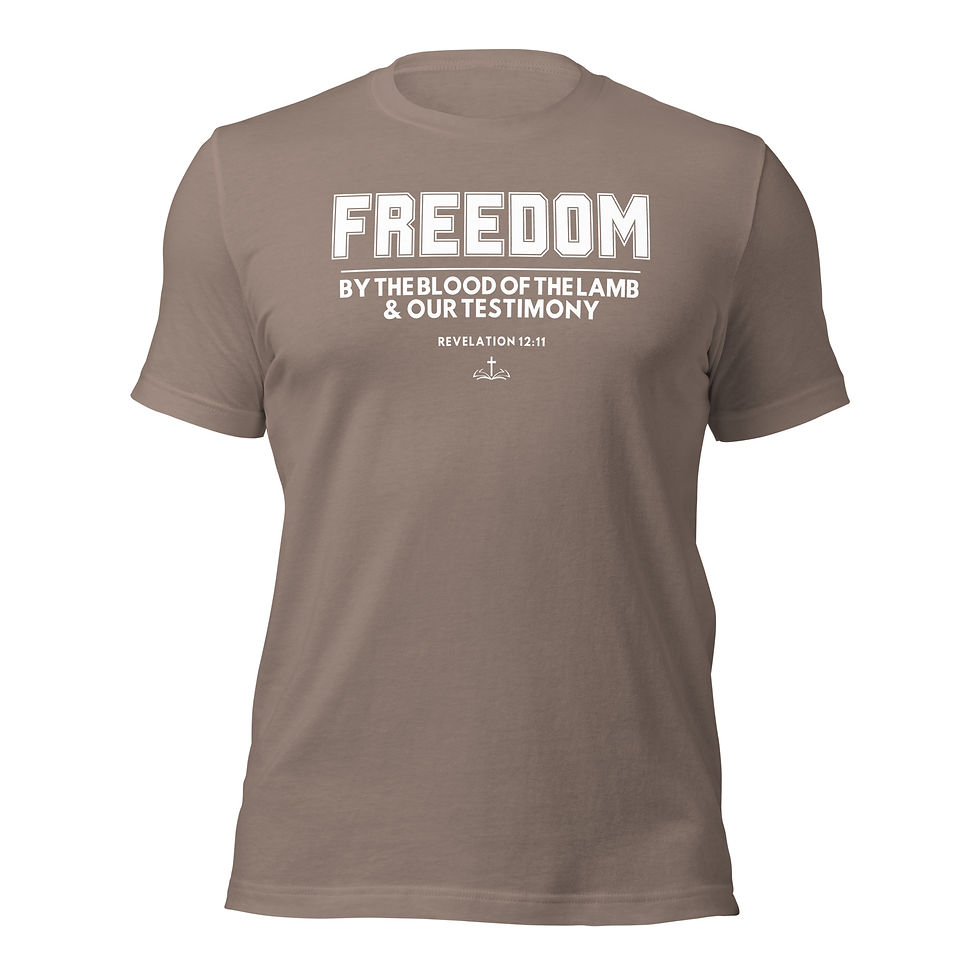 Thumbnail: FREEDOM - Revelation 12:11 - Unisex T-shirt