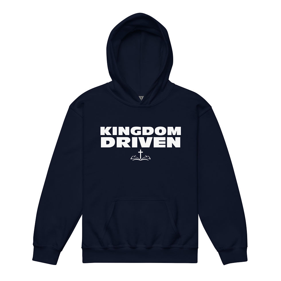 Thumbnail: Kingdom Driven - Colossians 3:1-3 - Youth Heavy Blend Hoodie
