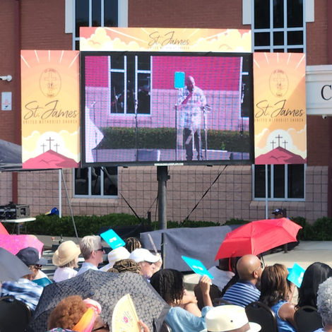 LED Screen Rental Church Service