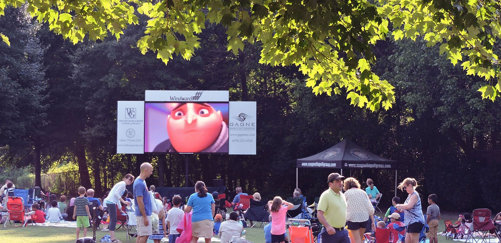 outdoor movie led screen rental