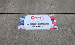 charity golf tournament signage