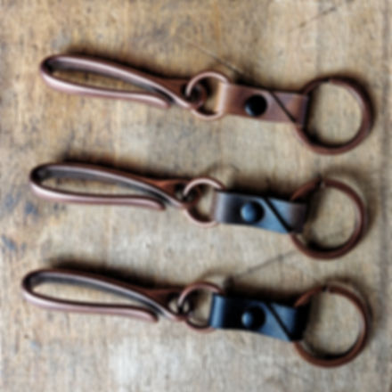 Copper Fish Hook Keychain