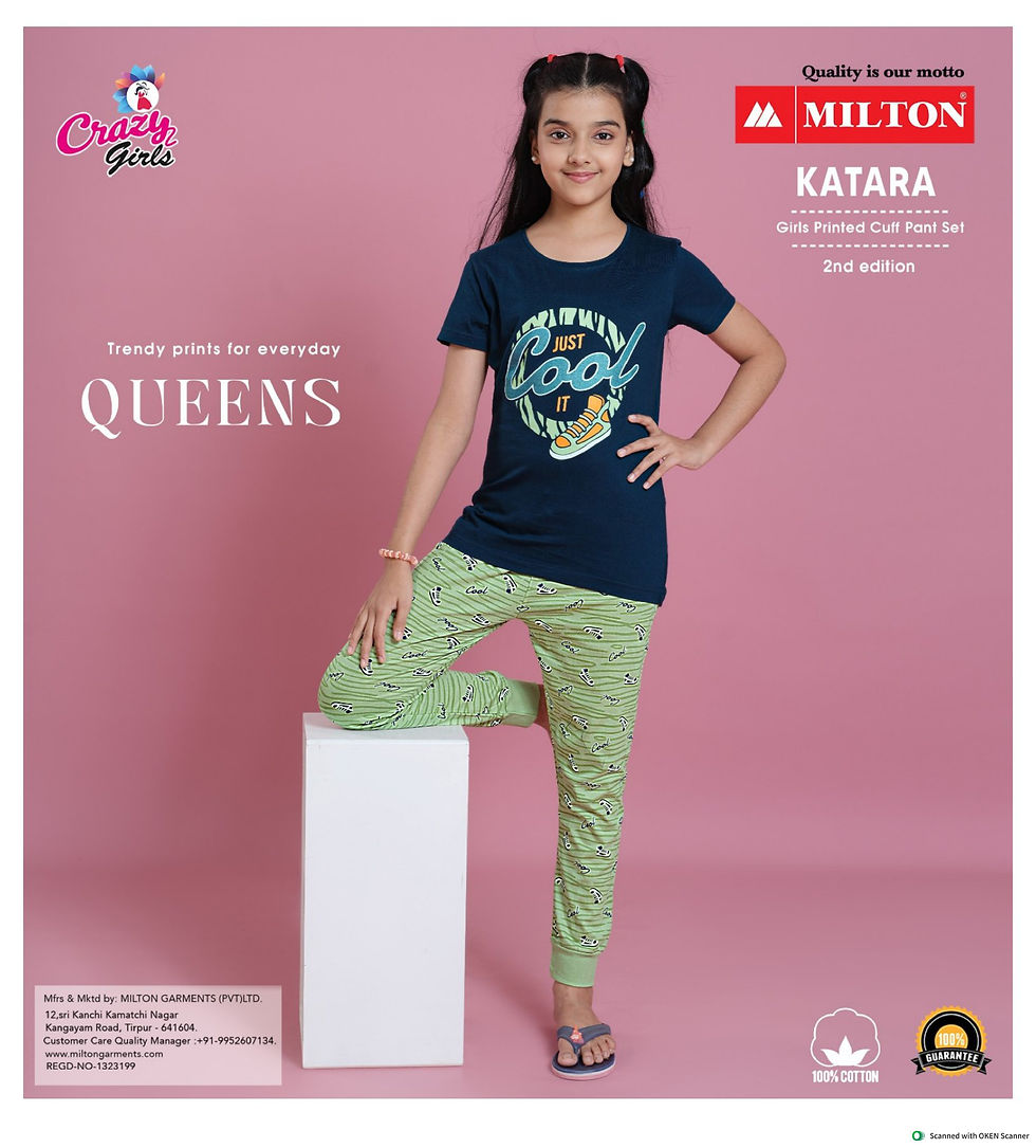 Thumbnail: Milton KATARA Girls Grip Pant Set