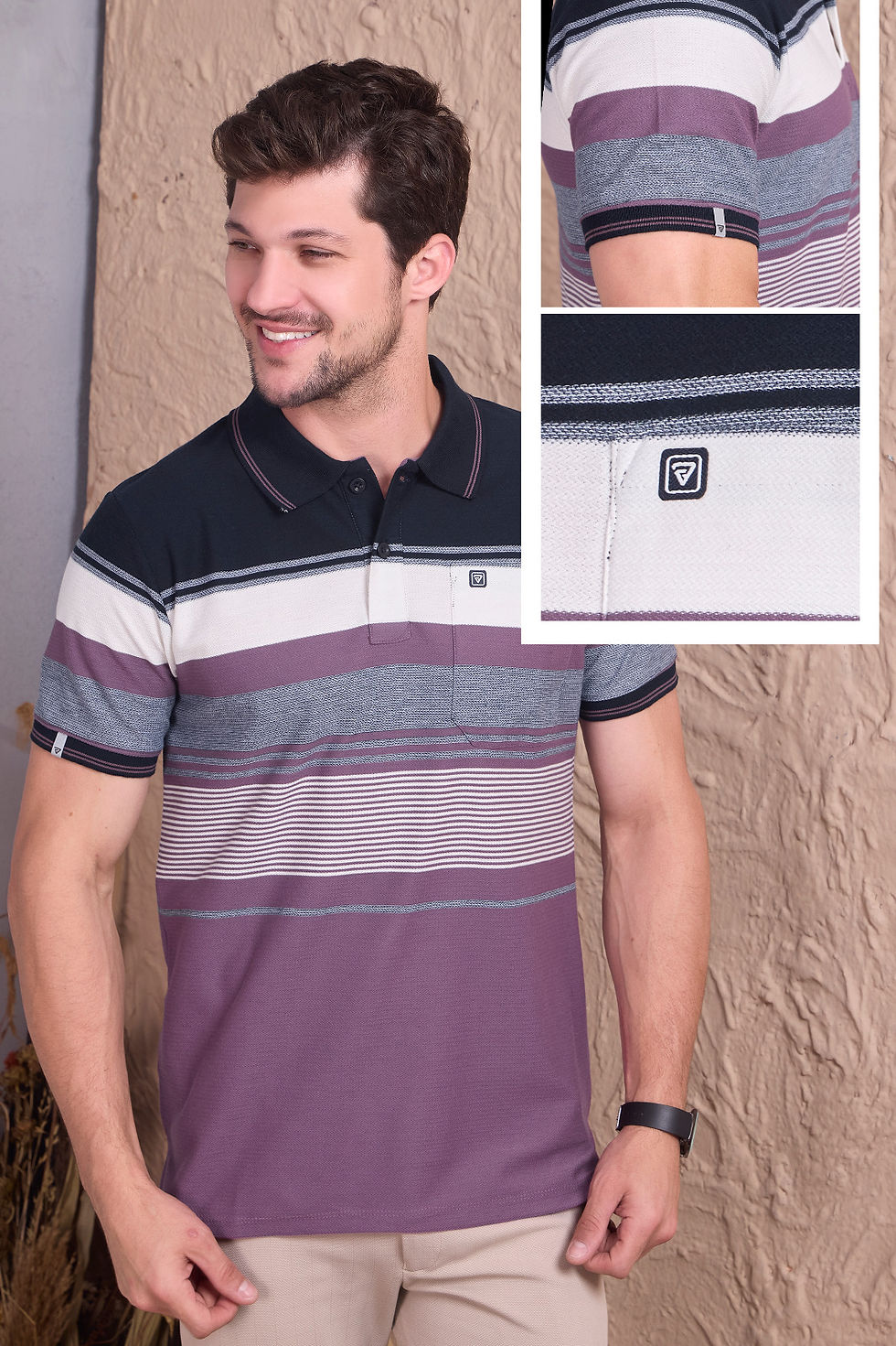 Thumbnail: Rudhraa M787 Collar Tshirt