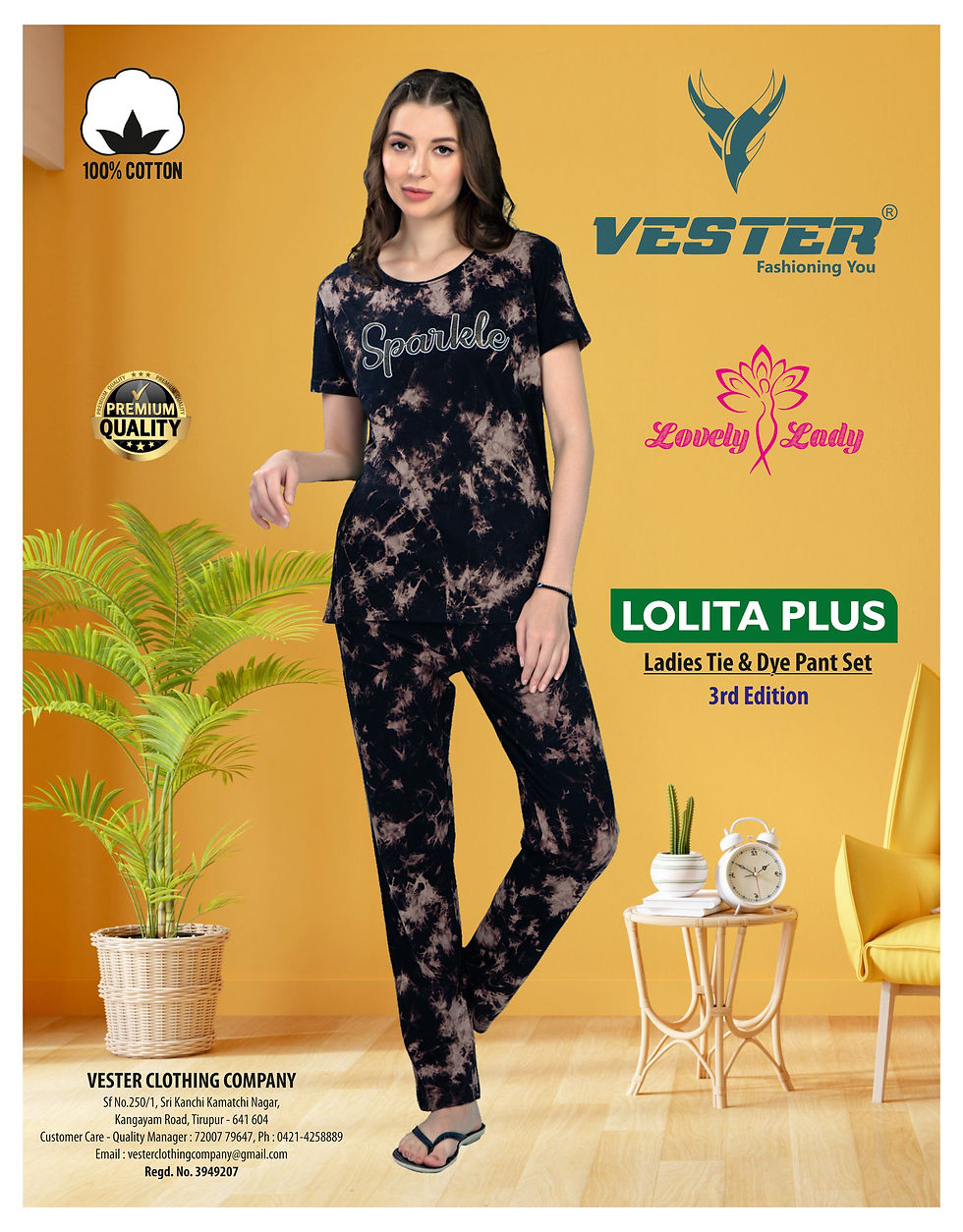 Thumbnail: Vester Lolita Plus Tie & Dye Pant Set