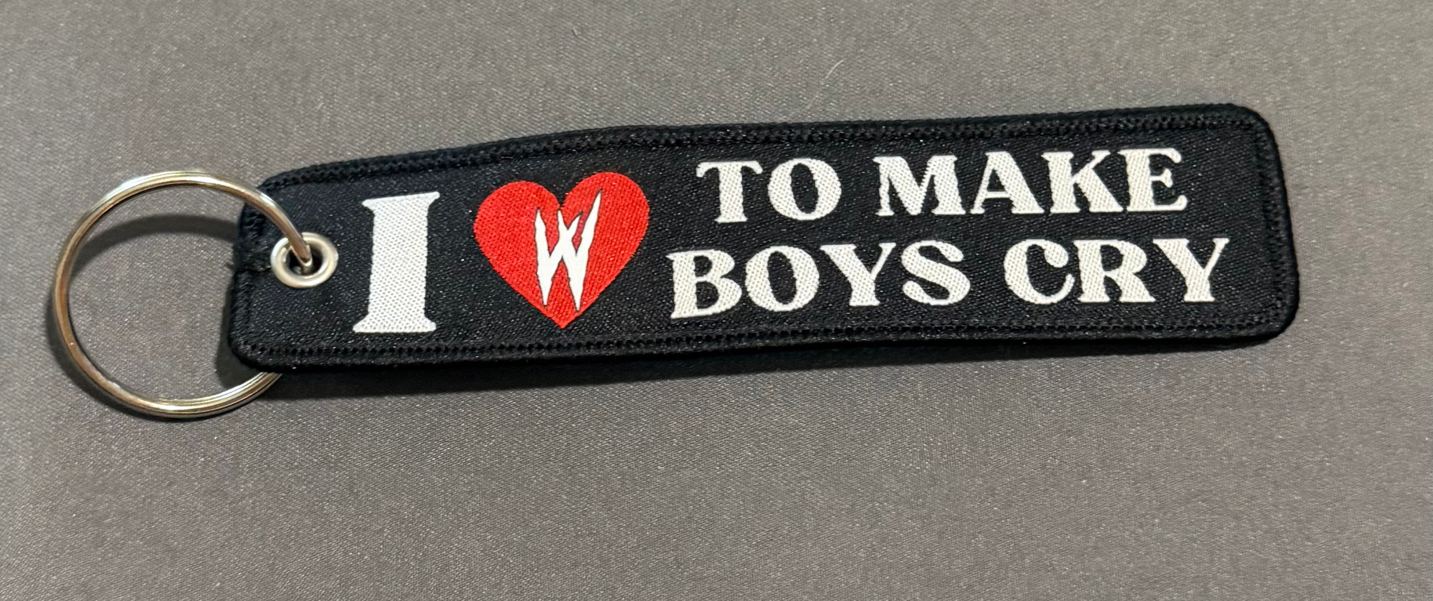 I love to make boys cry flight tag
