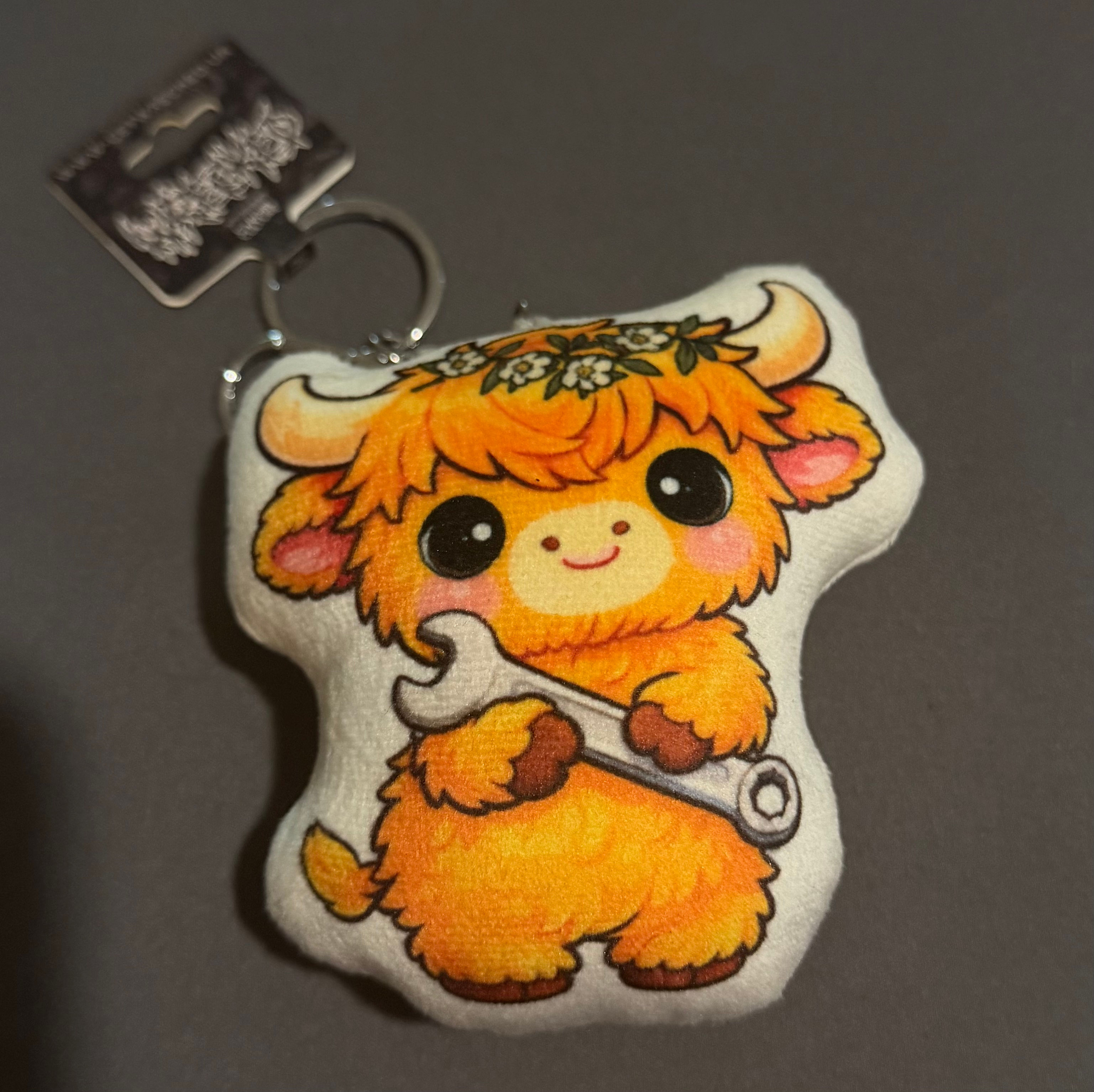 Highland cow plush charm / Keyring