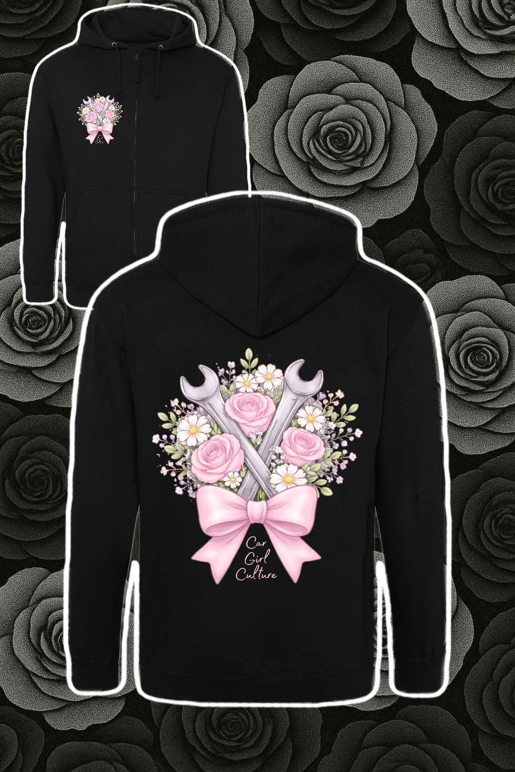 Spanner bouquet Zip hoodie