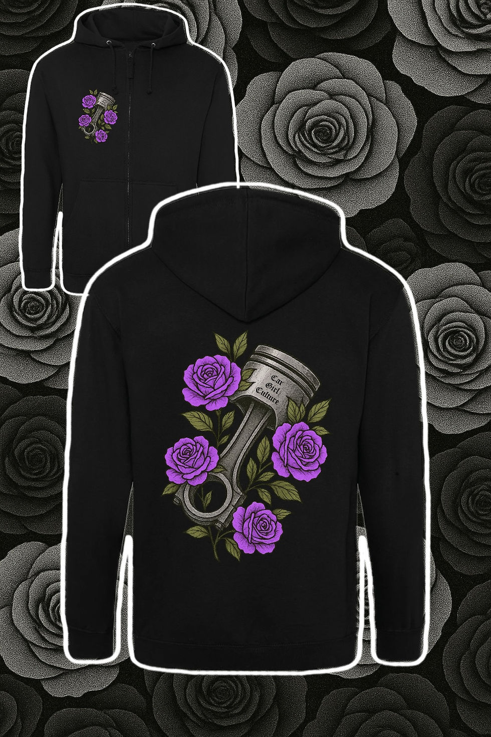 Thumbnail: Rose & piston Zip hoodie
