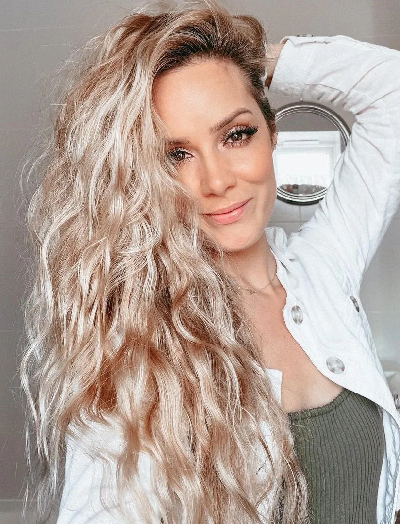 natural blonde curls
