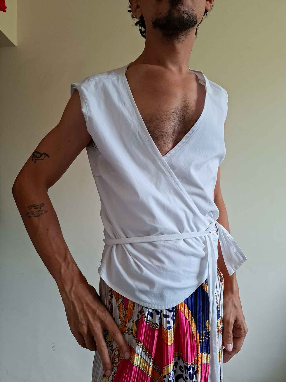Miniatura: Camisa Transpasse Vintage (tam M)