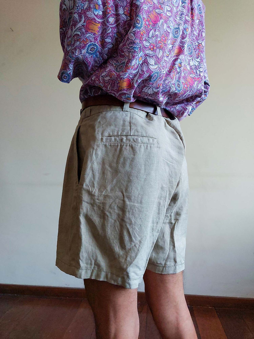 Miniatura: Short de Alfaiataria Vintage em Linho Puro (tam 42)