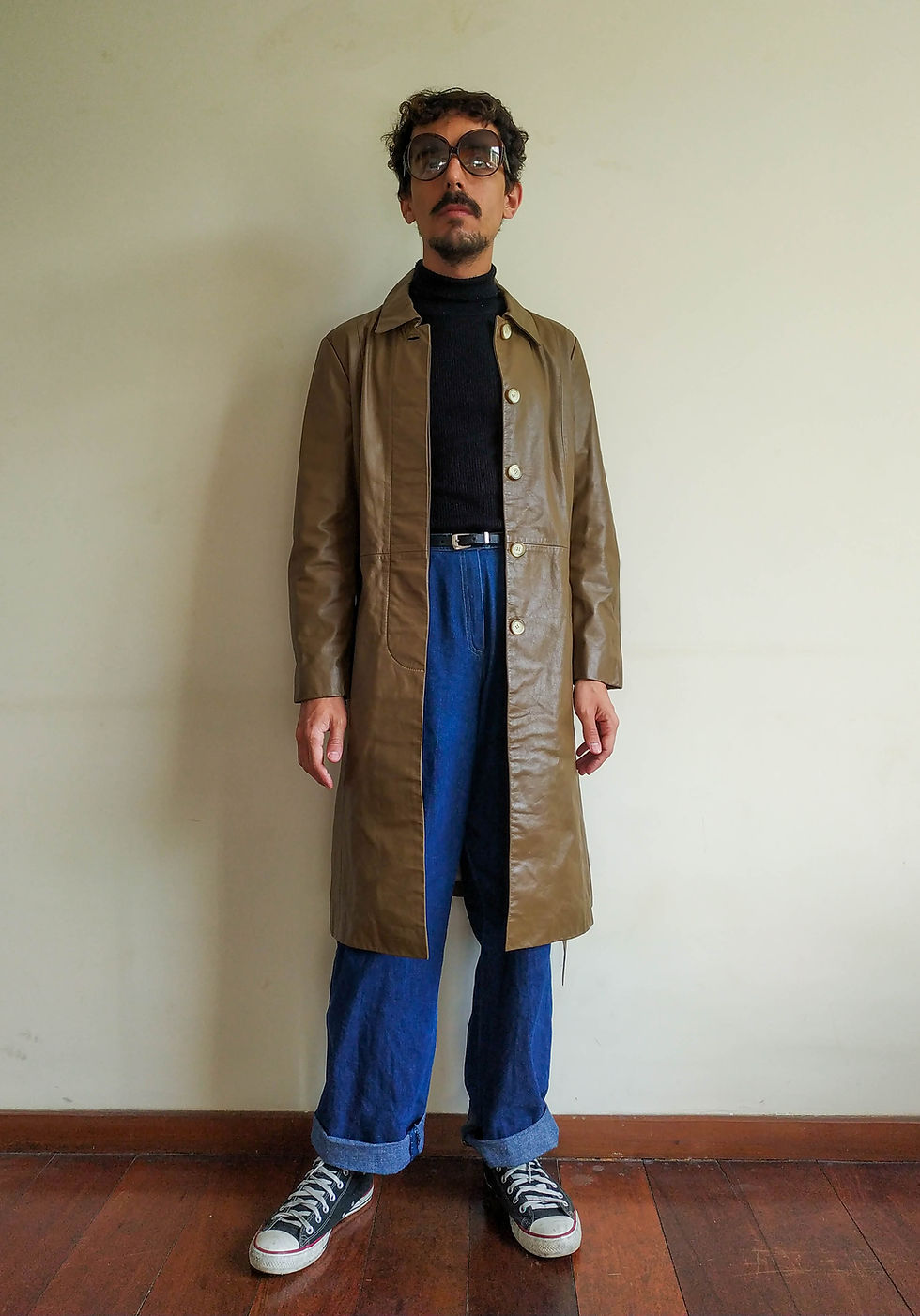 Miniatura: Sobretudo Couro Legítimo (tam P/M)