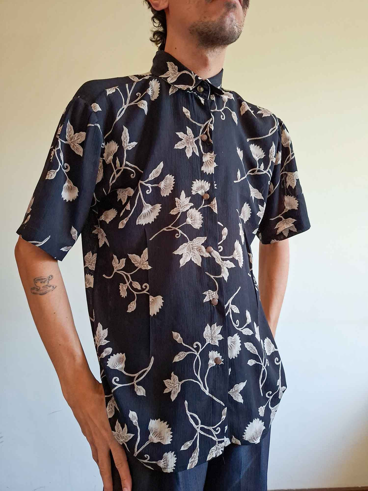 Camisa Estampada Outono (tam M)