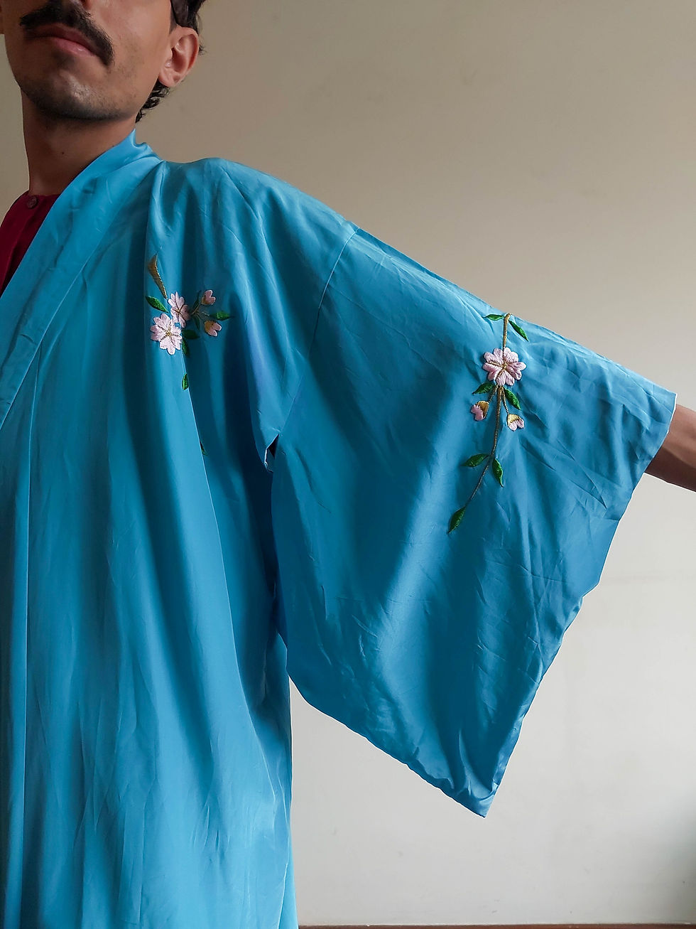 Miniatura: Kimono Vintage Sakura original Japonês (tam GG)