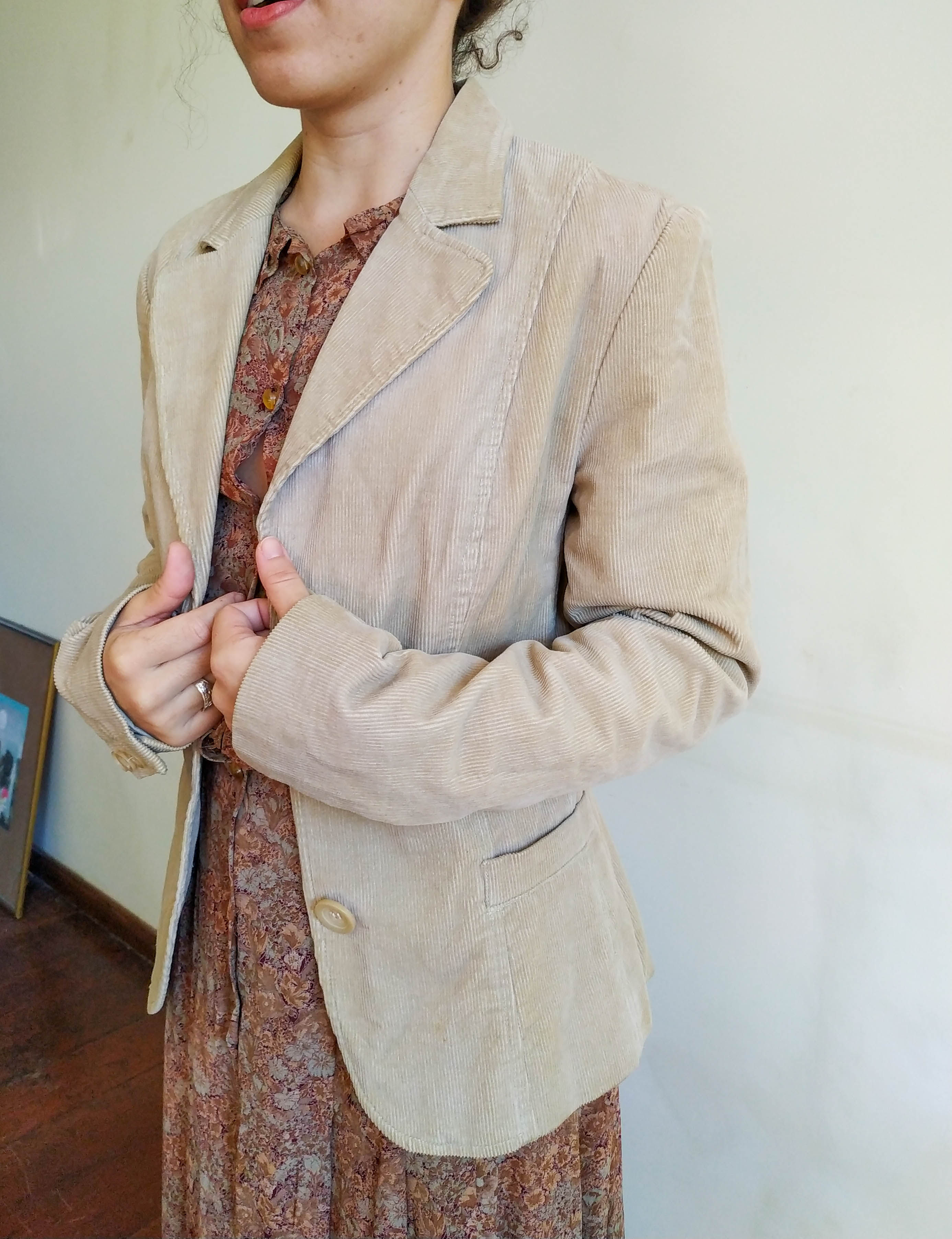 Blazer Zara Cotelê (tam P)