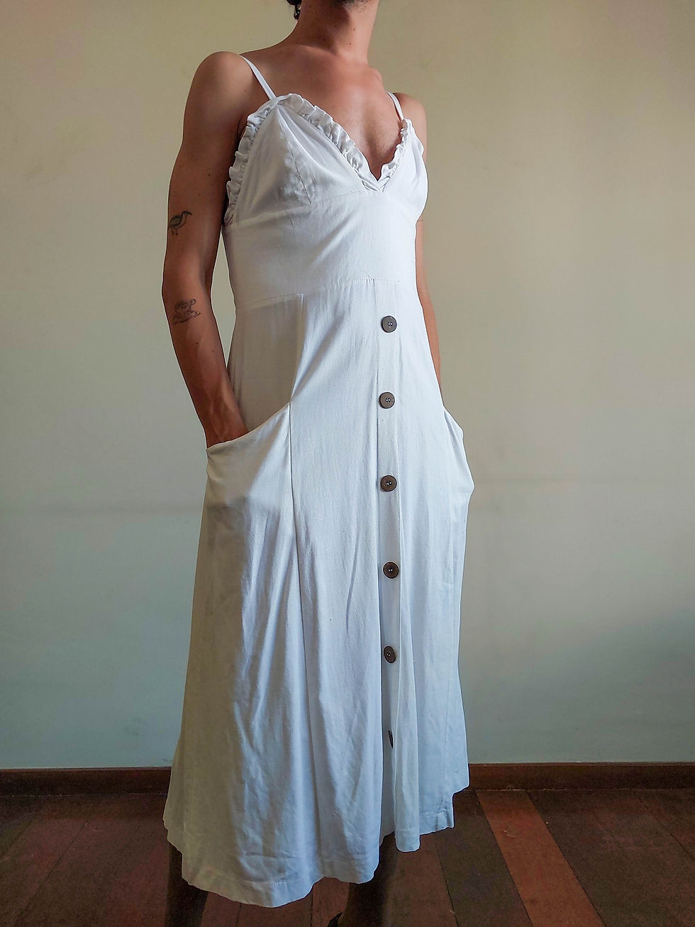 Miniatura: Vestido Sua em LInho MIsto (tam M)