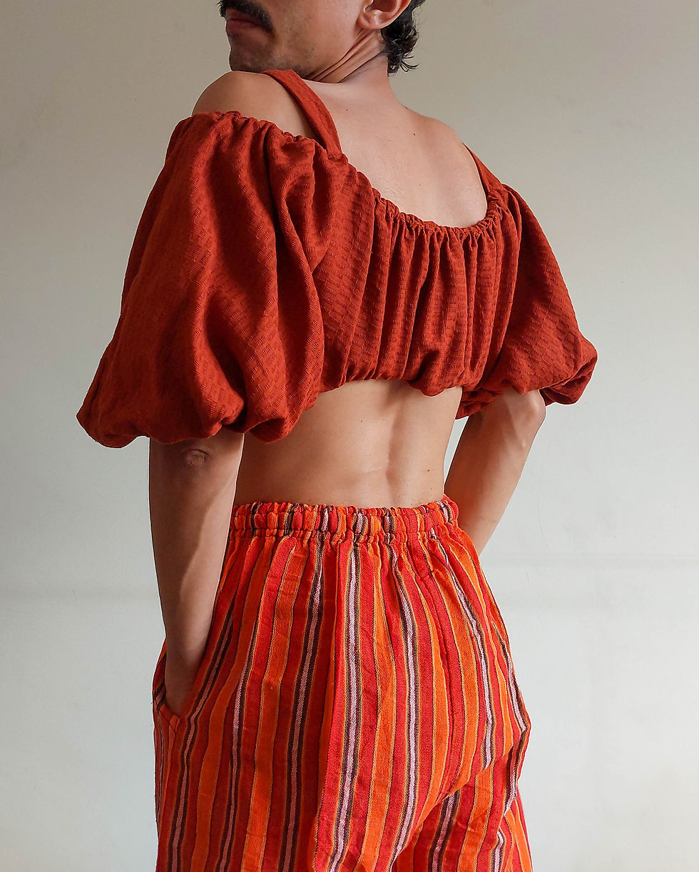 Miniatura: Blusa Top Iorane Cigana em linho misto (tam M)