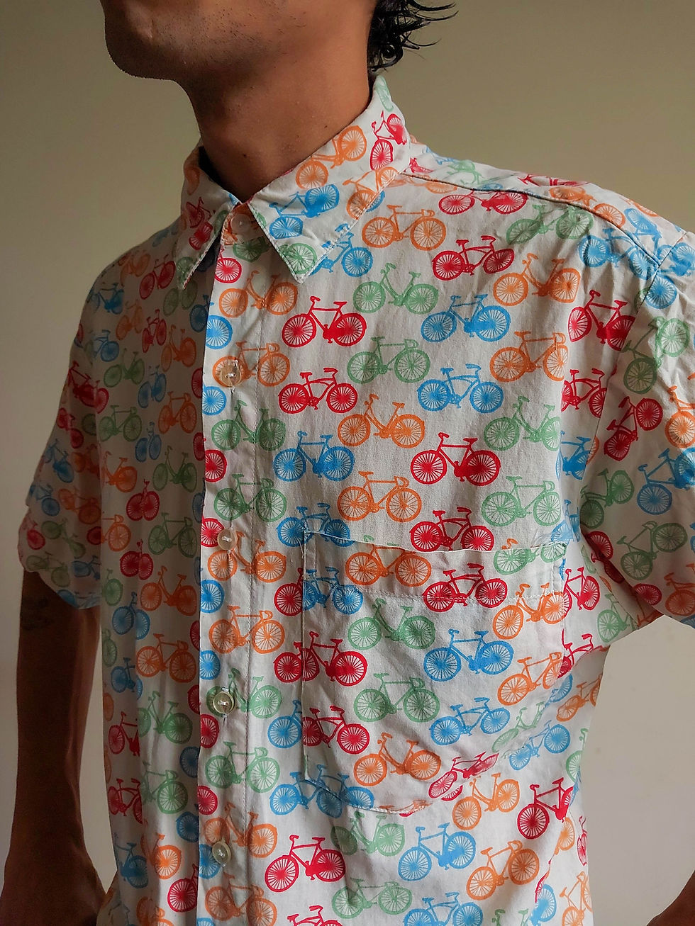 Miniatura: Camisa Bicicletinha em algodão (tam M)