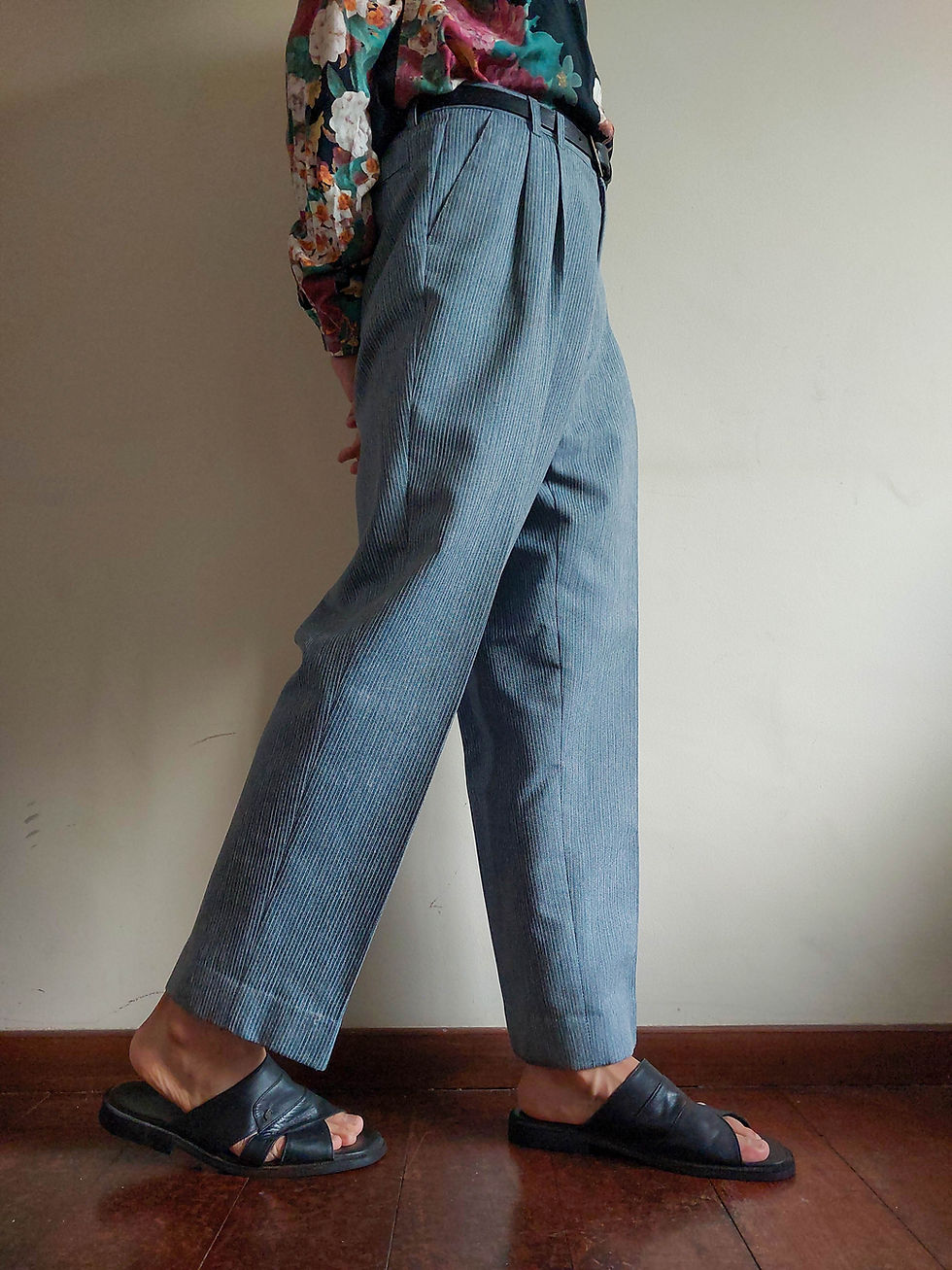 Miniatura: Calça Alfaiataria Vintage Veste Plus risca giz (tam 44)