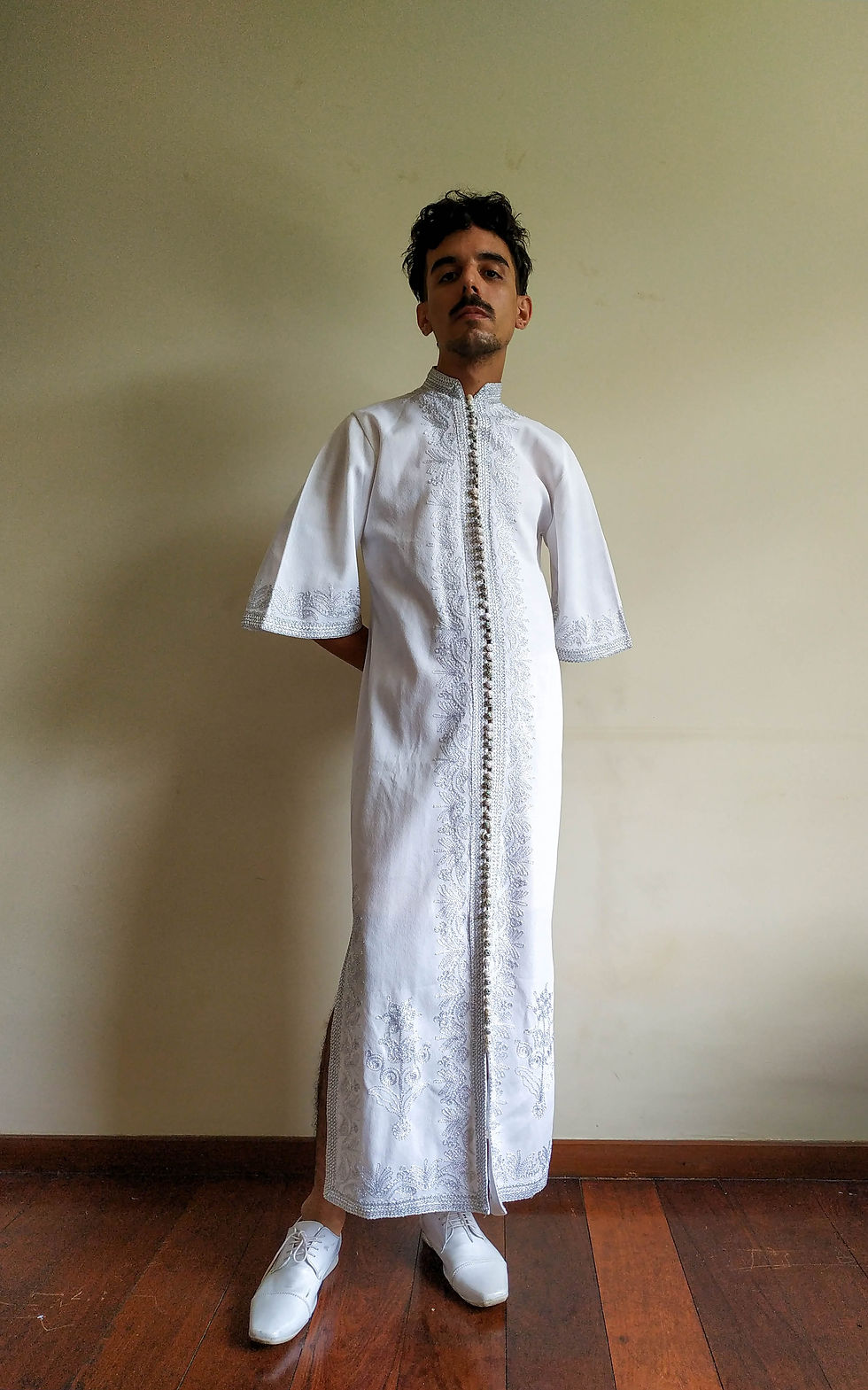 Miniatura: Kaftan Marroquino 1978 (vintage nunca usado)