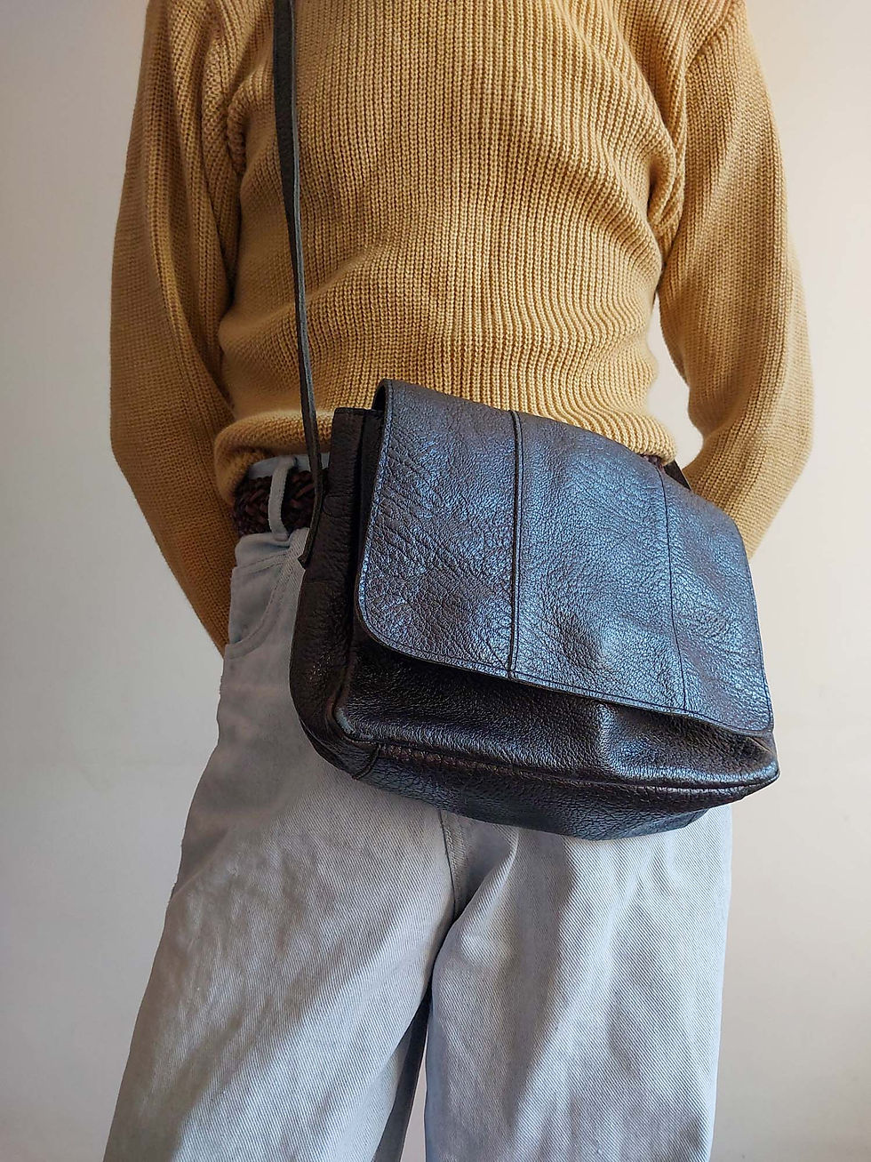Miniatura: Bolsa Via Mia em couro