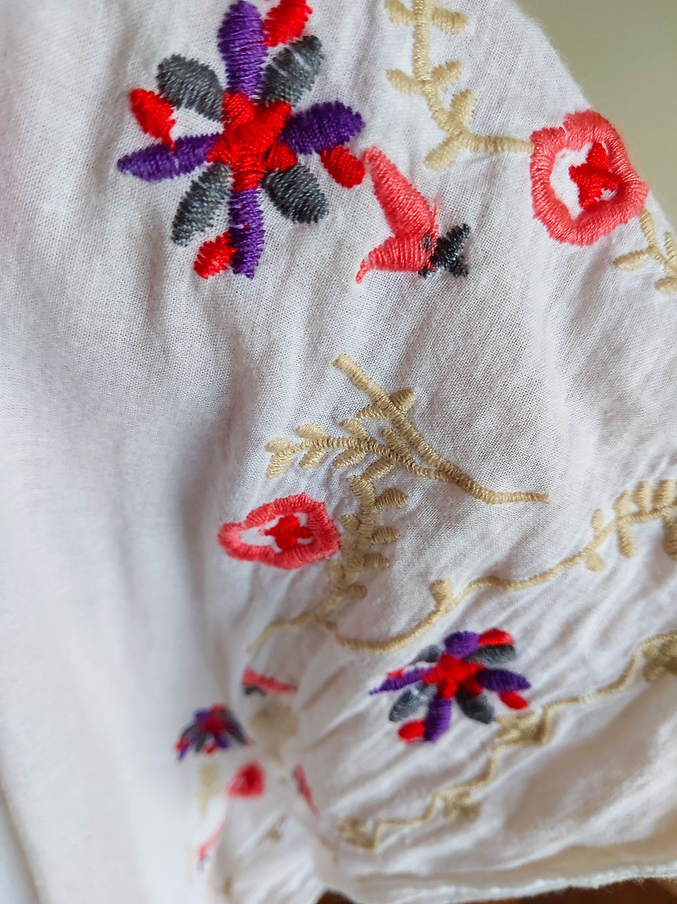 Miniatura: Camisa Vintage Cigana Bordada (tam GG)