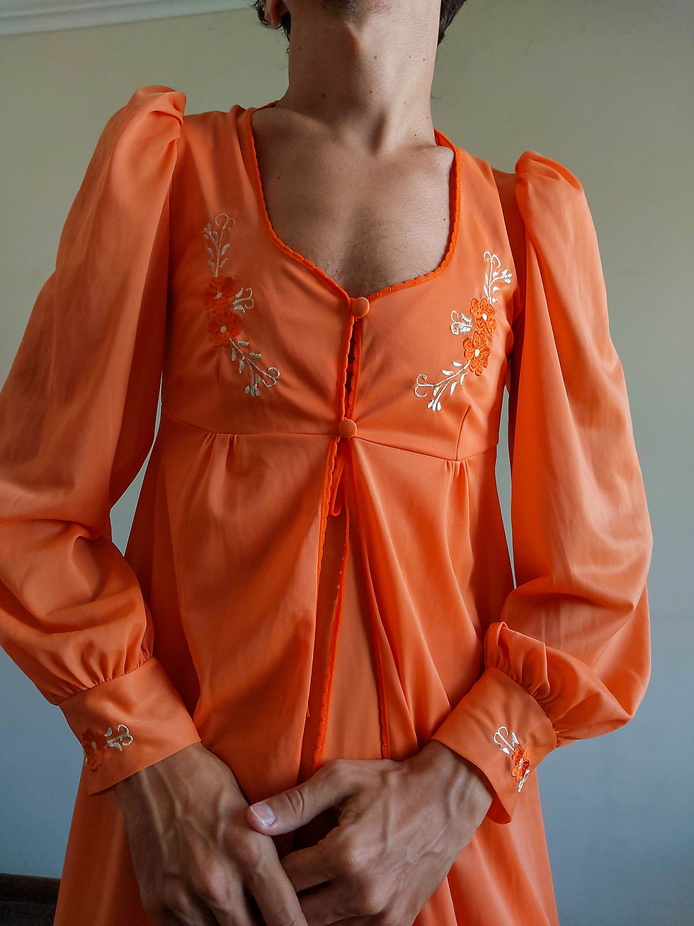 Miniatura: Camisola e penhoar vintage Marli (tam P)
