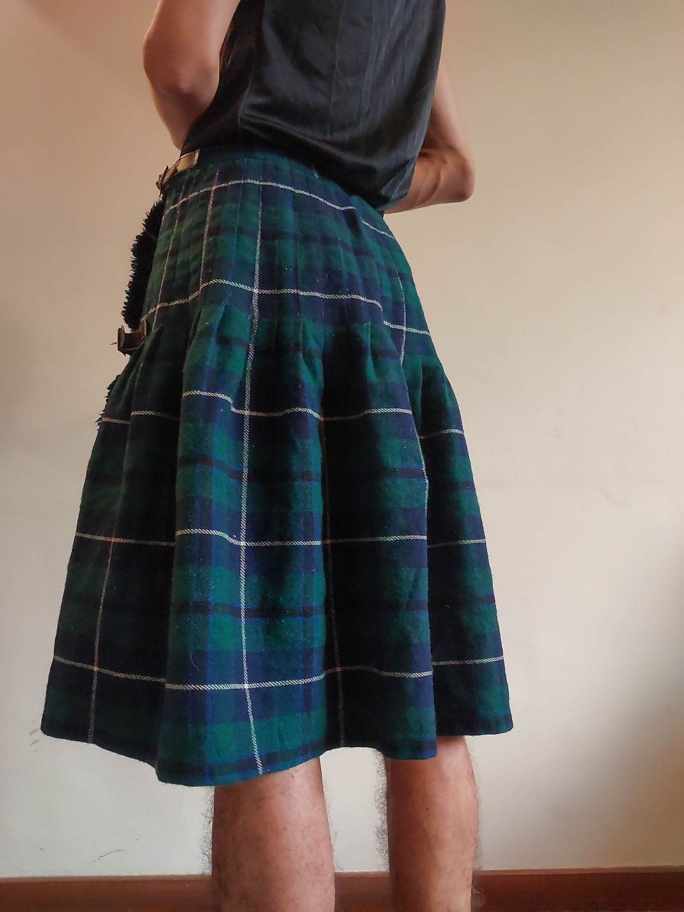 Miniatura: Saia Escocesa Vintage Brendella em lã (tam 40)