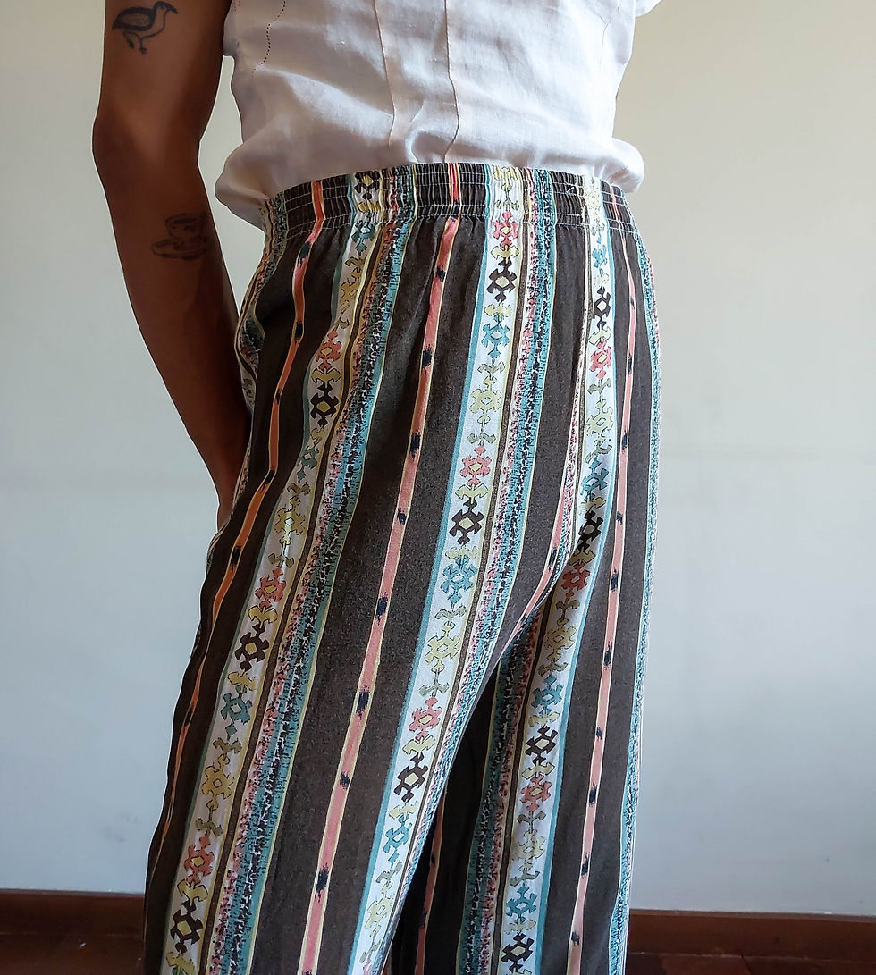 Miniatura: Calça Vibes em Viscose (cintura com elástico)