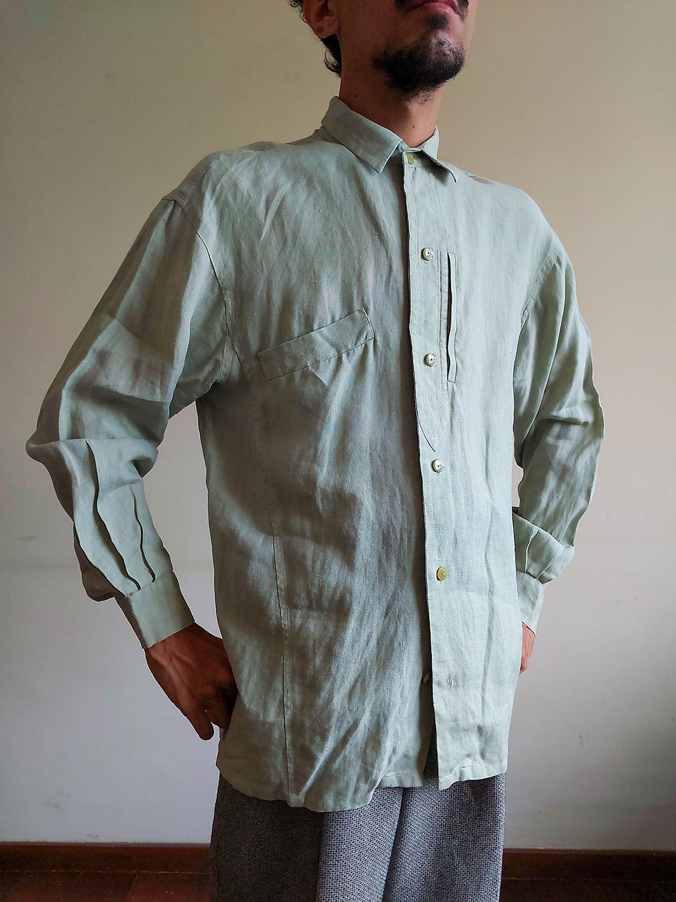 Camisa Vinco em LInho Puro (tam G)