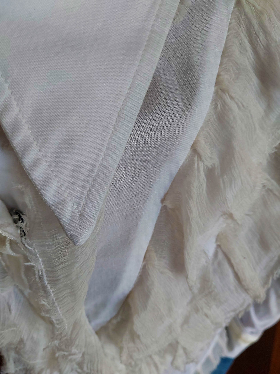 Miniatura: Camisa Vintage Vide Bula Babados (tam P)