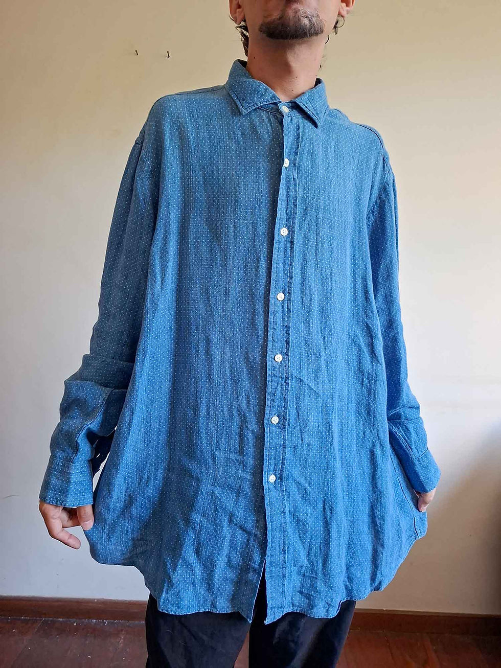 Miniatura: Camisa Ralph Lauren importada em linho puro (tam XXL)
