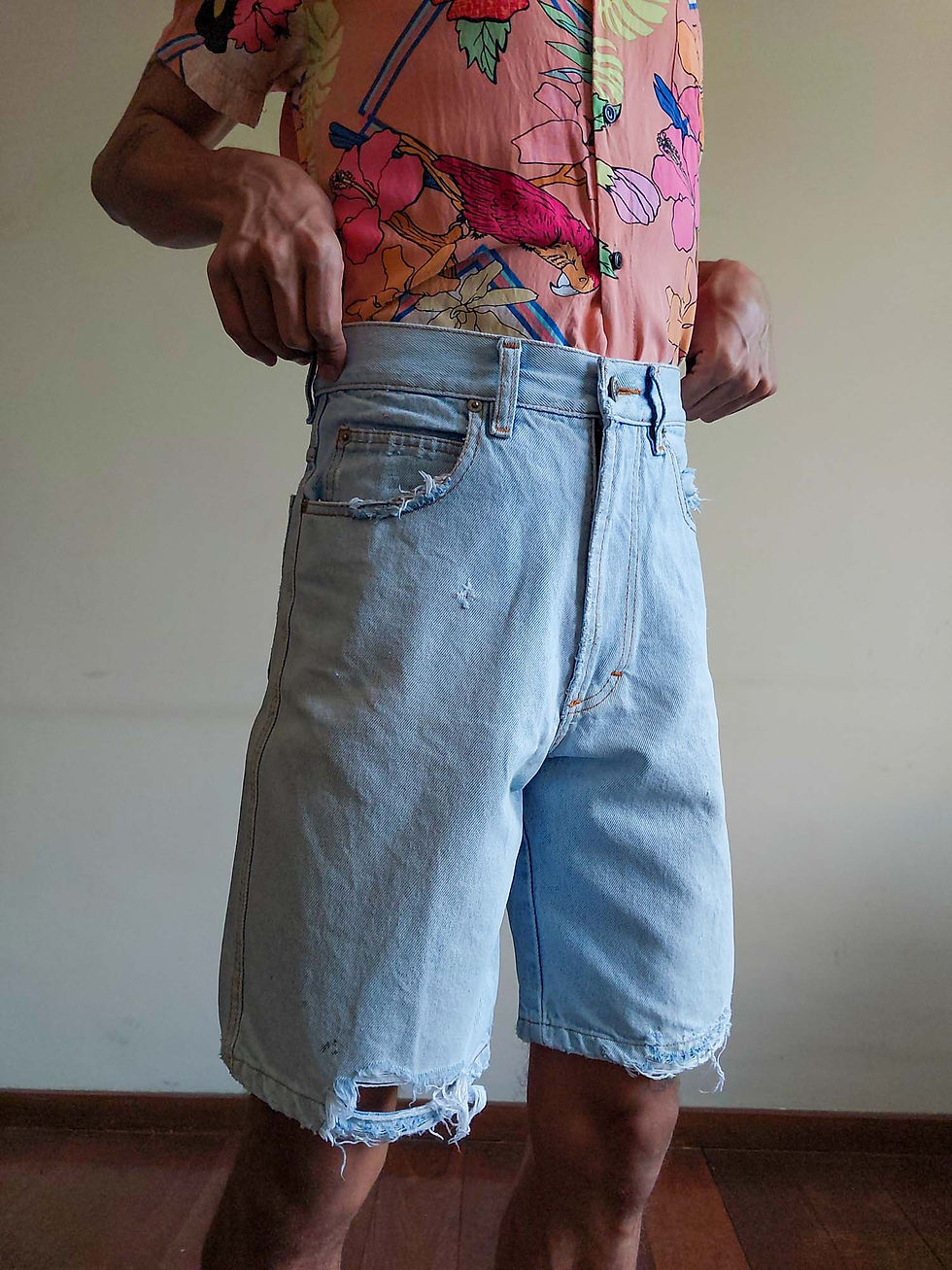 Miniatura: Short Jinglers Jeans Vintage (Tam 36)