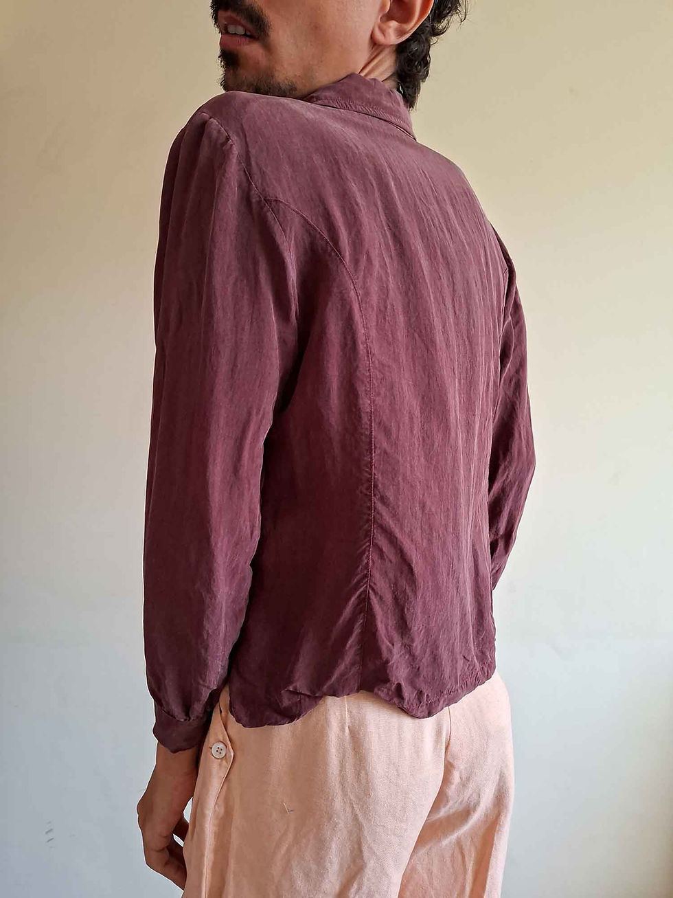 Miniatura: Camisa Herlaine em Seda Javanesa Vintage (tam P)
