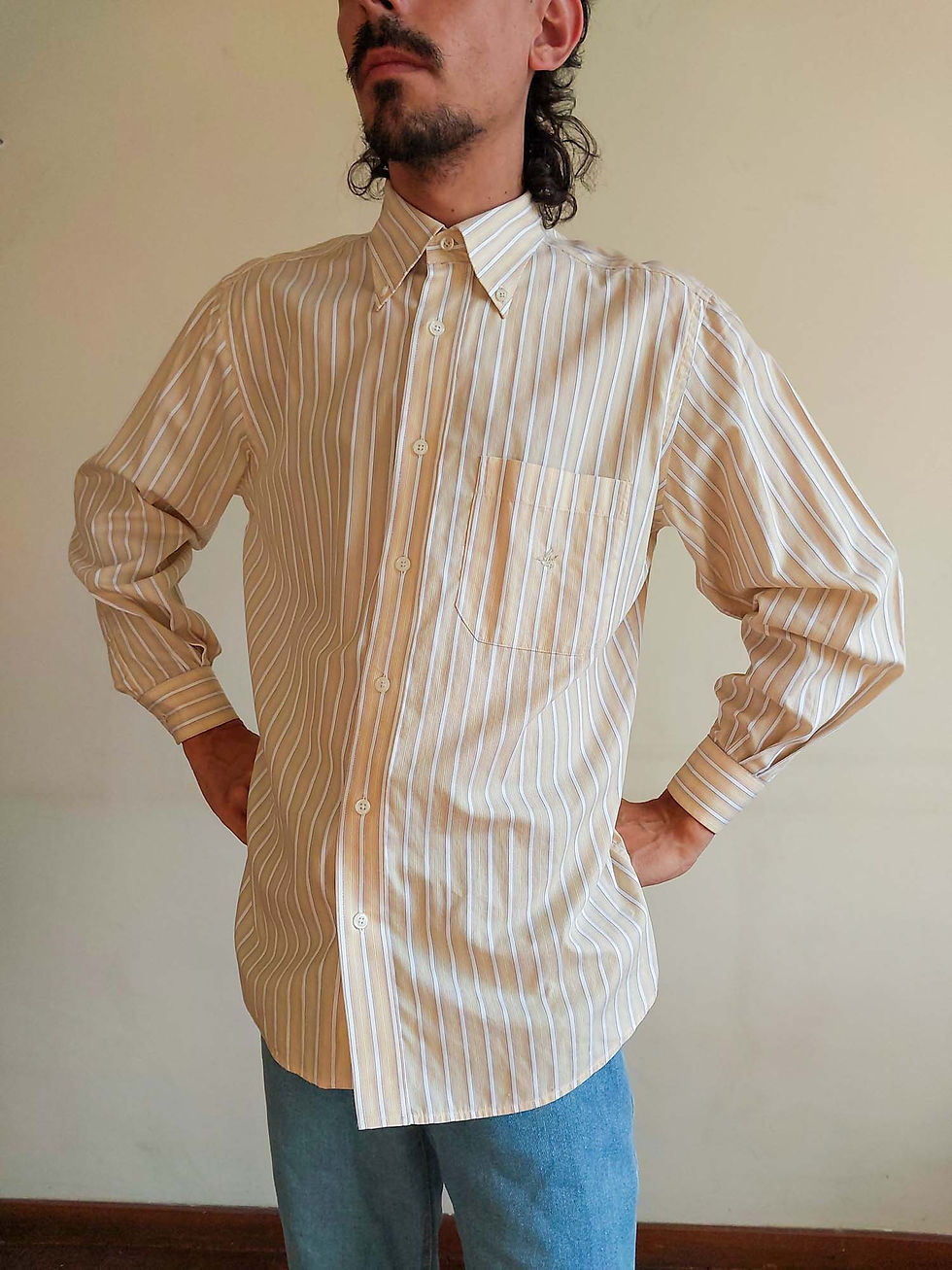 Camisa social Brooksfield feita na Itália em algodão puro (tam M)