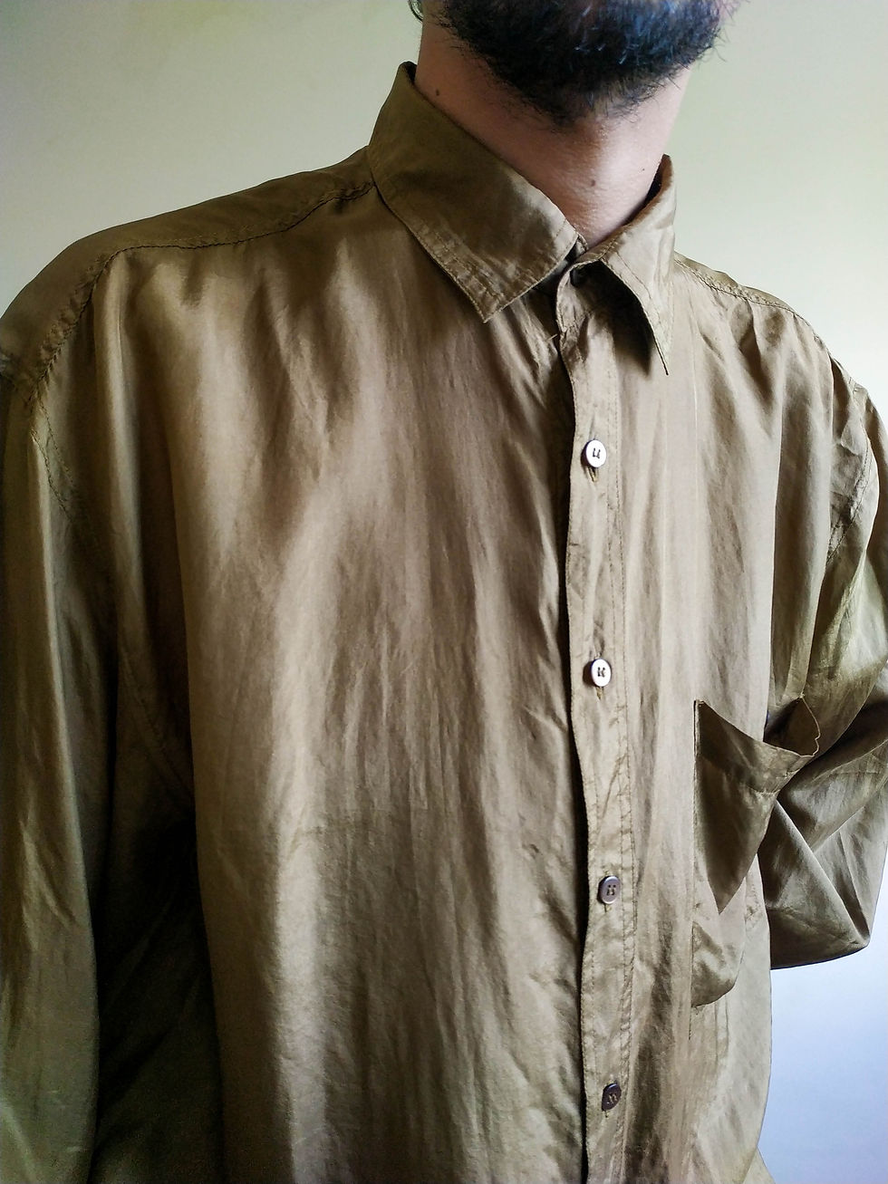 Thumbnail: Camisa Vintage Pure em Seda (tam G)