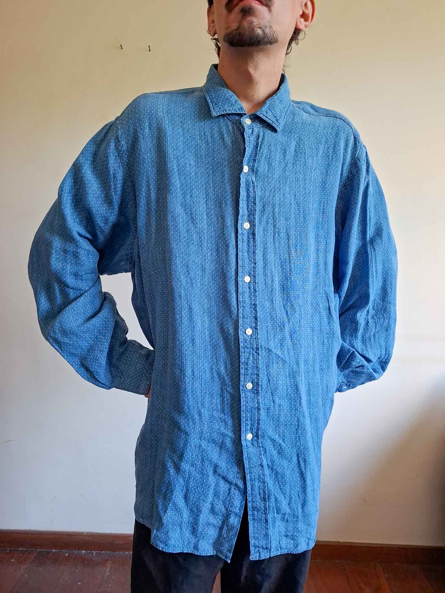 Camisa Ralph Lauren importada em linho puro (tam XXL)