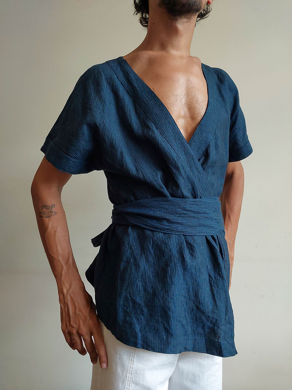 Miniatura: Kimono Richards em Linho Puro (tam M)